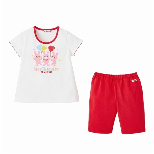 【SALE】ルームウェア　レッド[ミキハウス　ホットビスケッツ] レッド 100cm