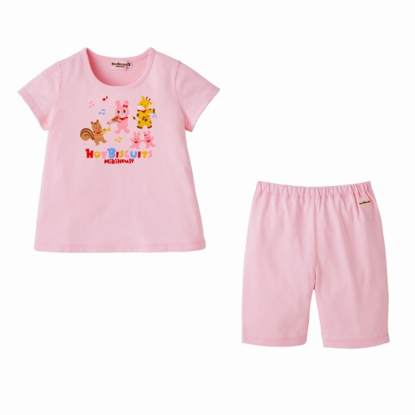 【SALE】ルームウェア　ピンク　[ミキハウス　ホットビスケッツ] ピンク 80cm