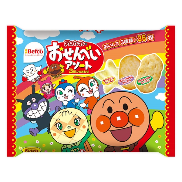 アンパンマンの おせんべいアソート 36枚