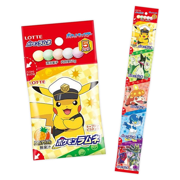 吊り下げ菓子 ポケモン ラムネ 5パック