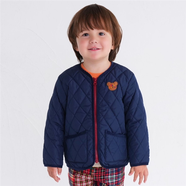 [キッズ]ジャンパー　ネイビー　[ミキハウス　ホットビスケッツ] ネイビー 120cm