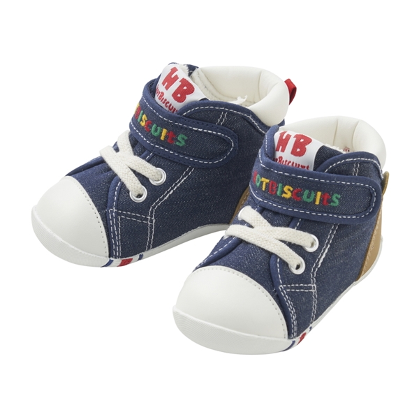 [11.5～13.5cm] ファーストベビーシューズ ネイビー　[ミキハウス　ホットビスケッツ] ネイビー 12.0cm