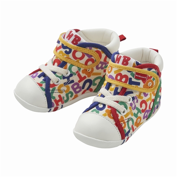 【SALE】[11.5～13.5cm] ファーストベビーシューズ マルチカラー　[ミキハウス　ホットビスケッツ] マルチカラー 12.5cm