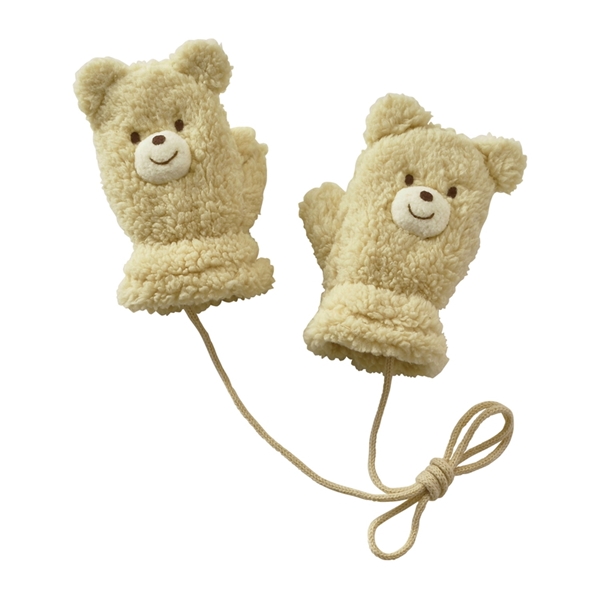 【SALE】ミトン　ベージュ　[ミキハウス　ホットビスケッツ] ベージュ 5歳頃まで