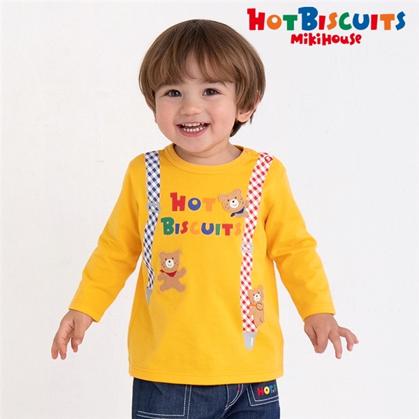 【SALE】[ベビー]Ｔシャツ　イエロー　[ミキハウス　ホットビスケッツ] イエロー 110cm