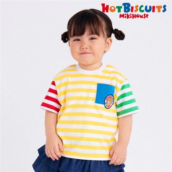 【SALE】[ベビー]  Ｔシャツ マルチカラー　[ミキハウス　ホットビスケッツ] マルチカラー 80cm