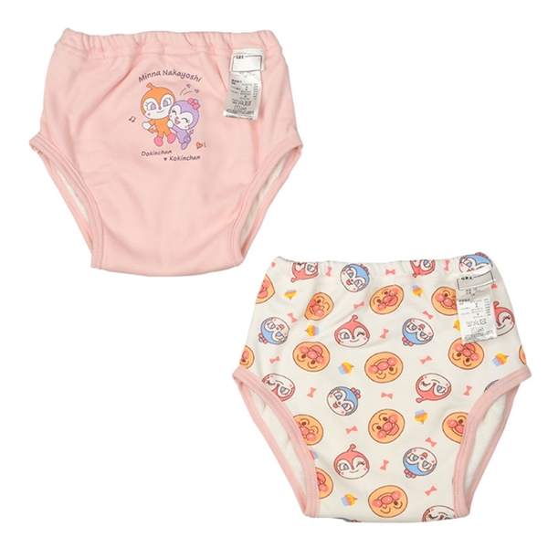4層 トレーニングパンツ 2枚組 アンパンマン ピンク 110cm
