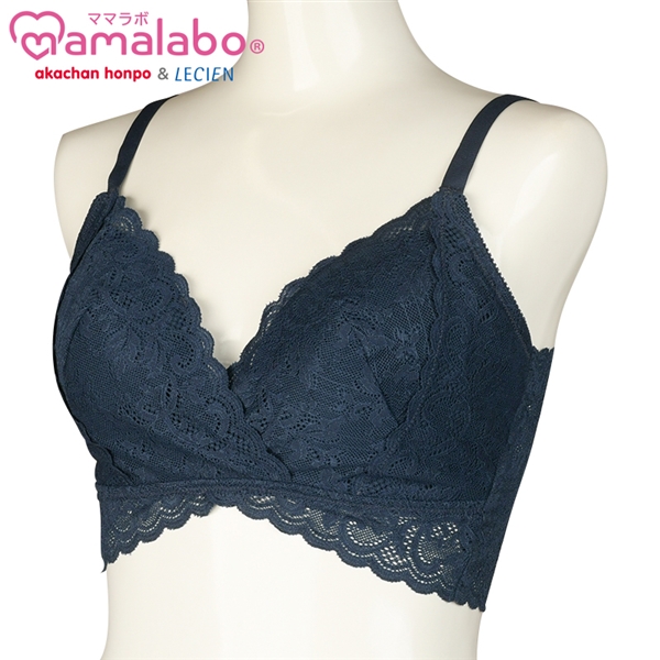 【SALE】ノンワイヤーブラ マジカルフィット ネイビー ネイビー L