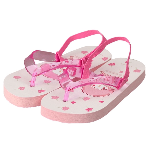 [15.0～18.0cm]ビーチサンダル　マイメロディーフラワーアート ピンク 18.0cm