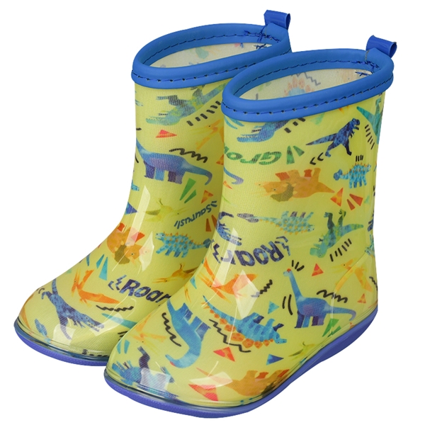 【SALE】[14.0~18.0cm]ＫＦ男児総柄レインシューズ　イエロー イエロー 16.0cm