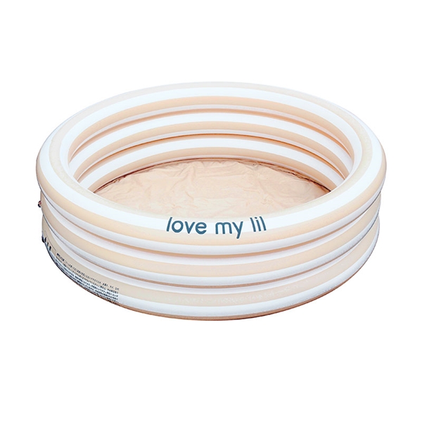 ラブマイリル ラウンドプール 90cm サンドストライプ ベージュ 1歳～