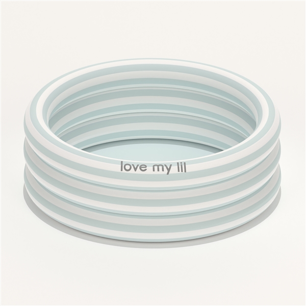 ラブマイリル ラウンドプール70 ブルーストライプ サックス