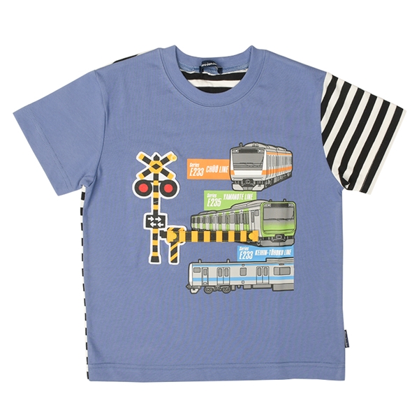 ラゲッドワークス] Tシャツ （日本製） 手早い ボーダー半袖TEE ボーイズ