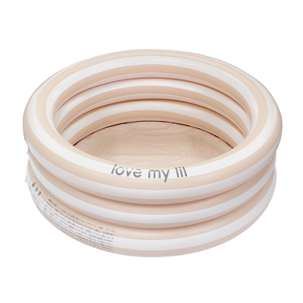 ラブマイリル ラウンドプール 70cm サンドストライプ ベージュ