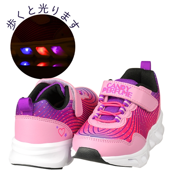 【SALE】[16.0～18.0cm]光るシューズ　ピンク ピンク 16.0cm