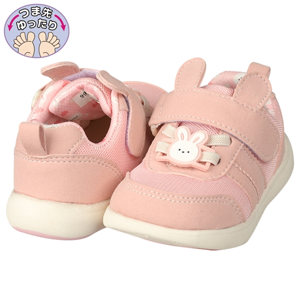 [13.5~16.0cm]履きやすい軽量シューズ　つま先ゆったり　ピンク ピンク 16.0cm