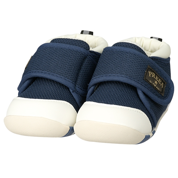【SALE】[11.0～13.0cm]にこにこファーストシューズ　はじめてのお外歩き　メッシュ　ネイビー ネイビー 13.0cm