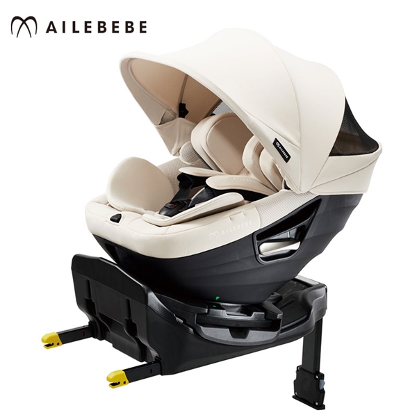 [ISOFIX取付×回転式]クルットスライド　ウィ スムースアイボリー 2024年モデル チャイルドシート アイボリー