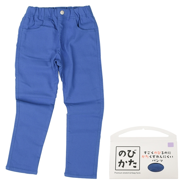 【SALE】[ベビー]のびかたパンツ　１０分丈　ブルー ブルー 80cm