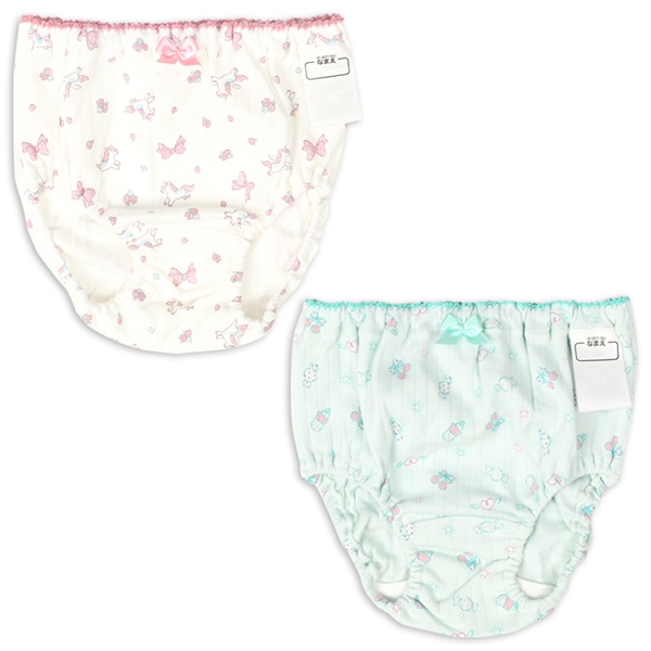 [キッズ]ショーツ２枚組　ユニコーン柄　ペパーミント ペパーミント 110cm