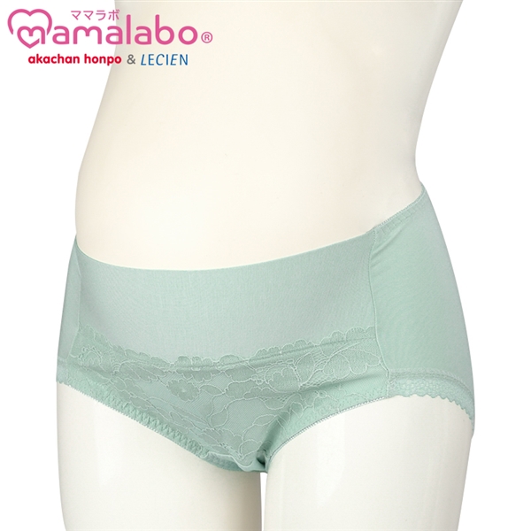 ショーツ 産後も使える仕様 なめらかフィット サックス サックス L~LL