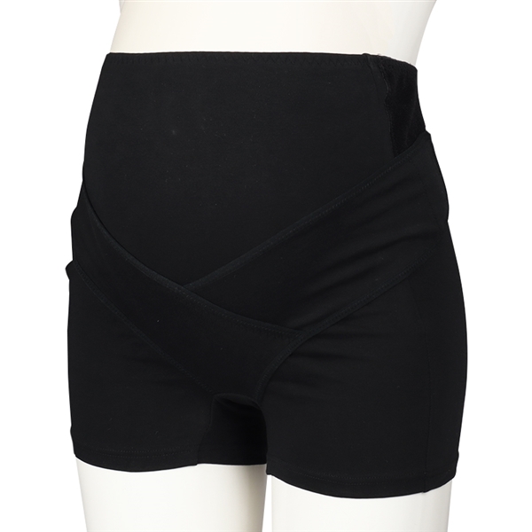 【SALE】お腹サポート調節　妊婦帯 ブラック ブラック L