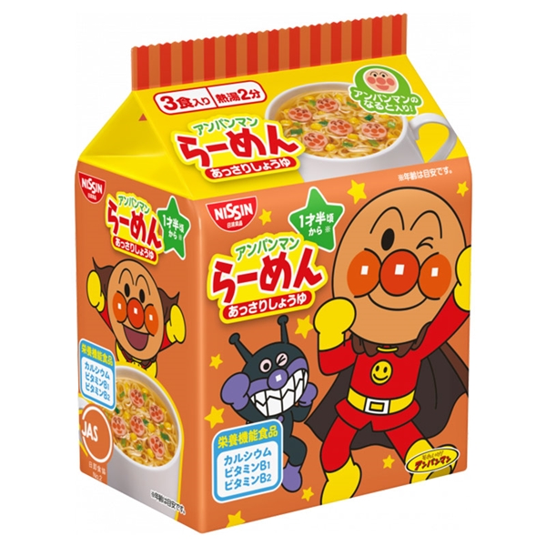 アンパンマン らーめん あっさりしょうゆ 3パック