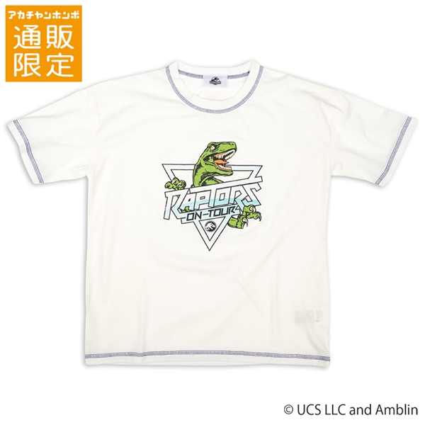 【SALE】【通販限定】[ジュニア]配色ステッチ半袖Ｔシャツ　ジュラシックパーク　オフホワイト オフホワイト 130cm