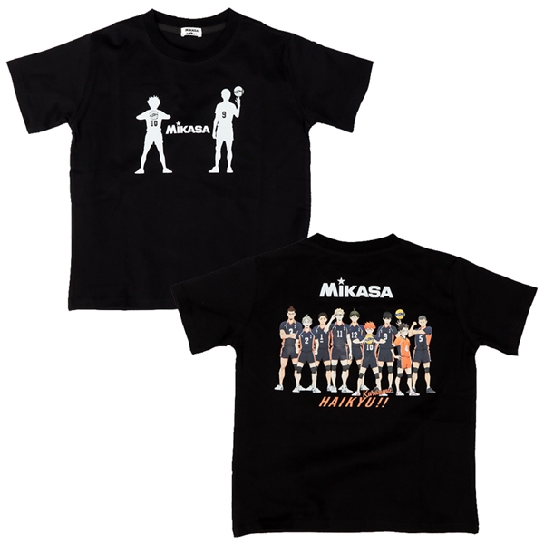 【SALE】[130～150cm]鳥野シルエット柄半袖Ｔシャツ　ＭＩＫＡＳＡ×ハイキュー!!　ブラック ブラック 150cm