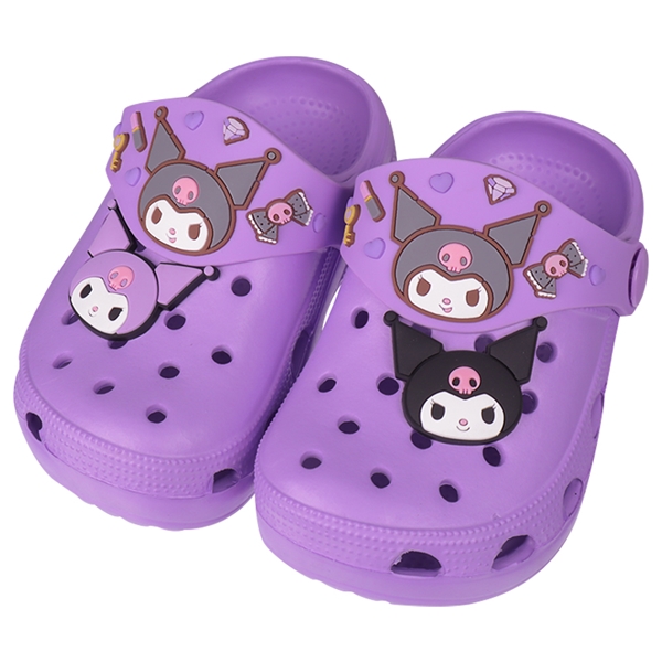 [14.0~19.0cm]クロミEVAサンダル　パープル パープル 14cm