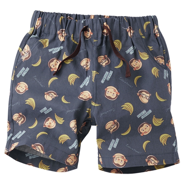 【SALE】[キッズ]ハーフパンツ　おさるのジョージ　ネイビー ネイビー 110cm