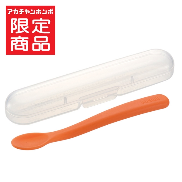 [アカチャンホンポ限定商品]あちちが分かる 離乳食スプーン ペースト用 ケース付