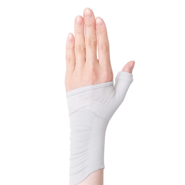 [Lサイズ]手首ガードサポーター　ブルーグレー サックス Ｌ