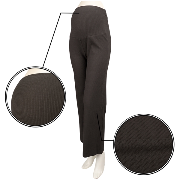 マタニティ セルフチョキチョキリブパンツ チャコールグレー マタニティ・ママ マタニティウェア マタニティパンツ 赤ちゃん本舗(アカチャンホンポ)