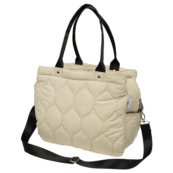 シンプルライフ　キルトボストン　アイボリー アイボリー