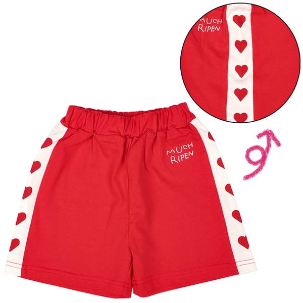 【SALE】[ベビー]切替えショートパンツＰＣＨＹ×mahochan レッド レッド 80cm