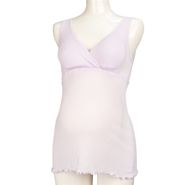 マタニティ さらっとらくちん タンクトップ パープル マタニティ・ママ マタニティインナー・下着(産前・産後)マタニティキャミソール・タンクトップ(肌着)赤ちゃん本舗(アカチャンホンポ)