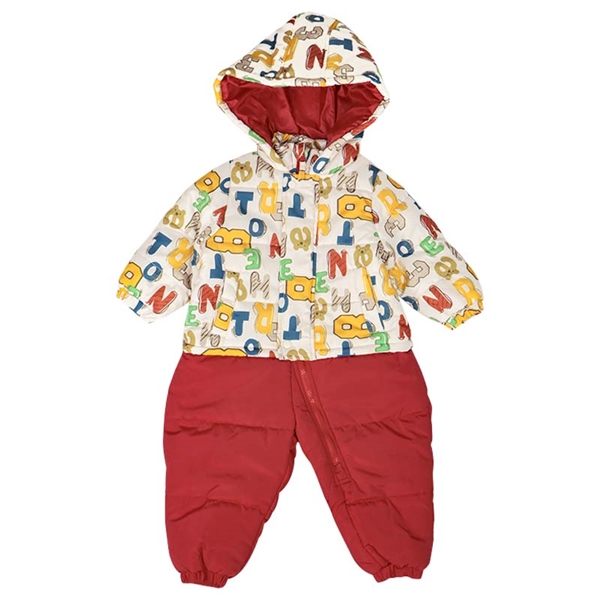 [ベビー]カラーロゴジャンプスーツ　オフホワイト オフホワイト 80cm