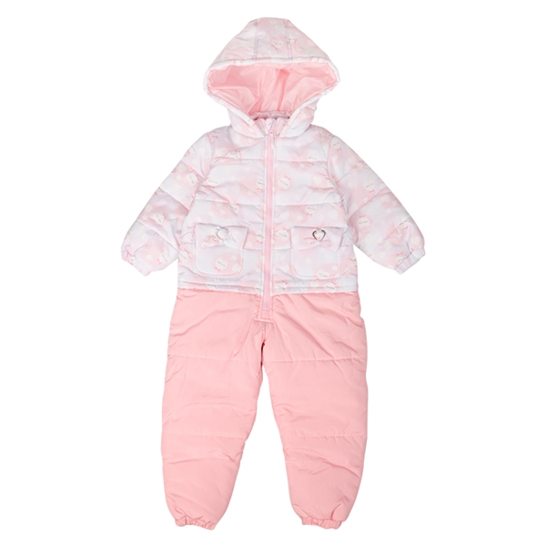 [キッズ]グラデーションハートジャンプスーツ　ピンク ピンク 110cm