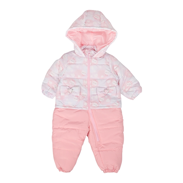 [ベビー]グラデーションハートジャンプスーツ　ピンク ピンク 80cm