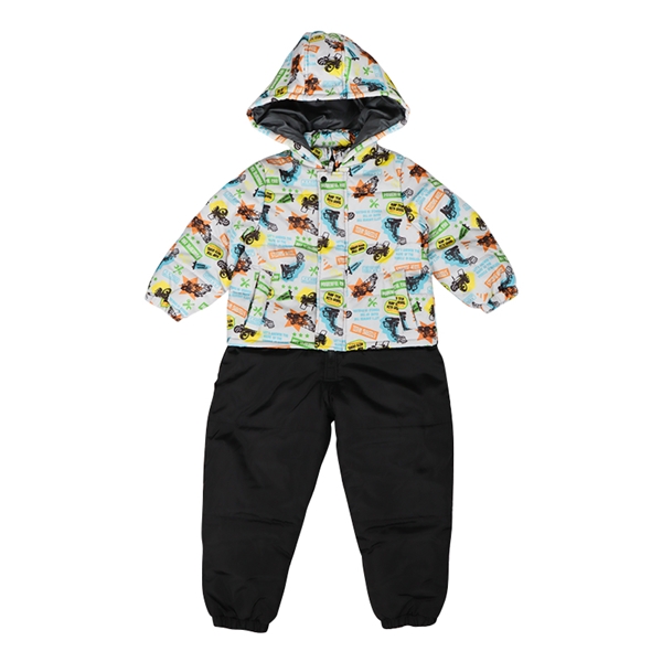 [キッズ]車柄ジャンプスーツ　グレー グレー 110cm