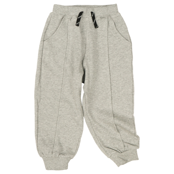 [ベビー]１０分丈パンツ　センタープレス　グレー グレー 80cm
