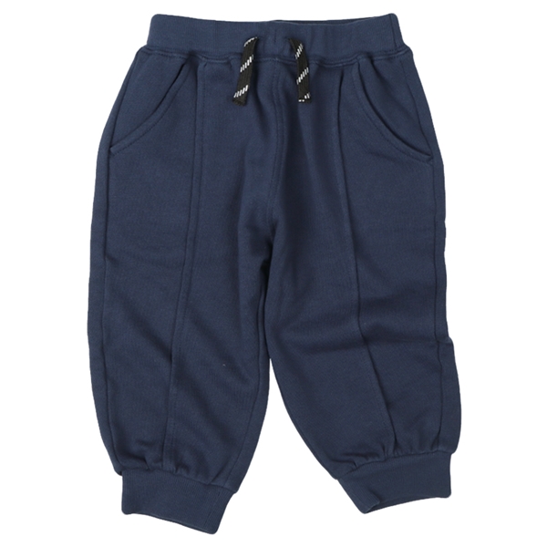[ベビー]１０分丈パンツ　センタープレス　ネイビー ネイビー 80cm