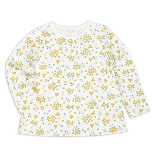 [キッズ]長袖　Ｔシャツ　総柄　イエロー イエロー 110cm