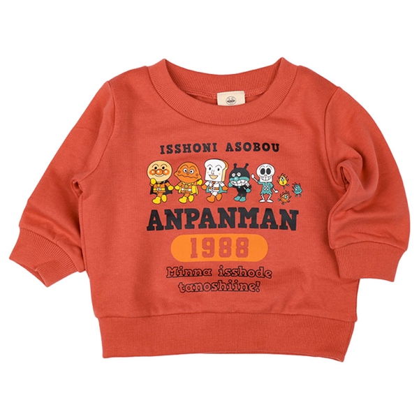 [キッズ]スウェットシャツ　アンパンマン　レッド レッド 100cm