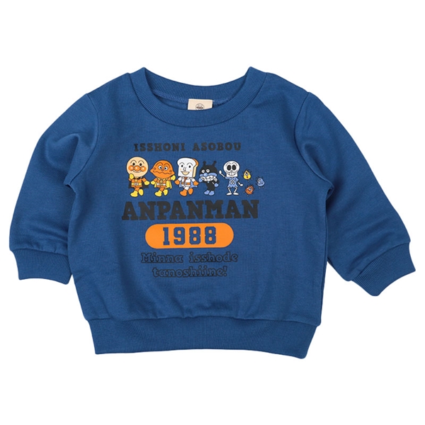 [キッズ]スウェットシャツ　アンパンマン　ネイビー ネイビー 100cm