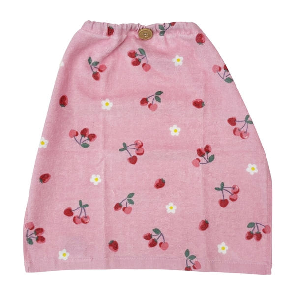 おりこうタオル２６　いちごとさくらんぼ　３４ｘ３５ｃｍ
