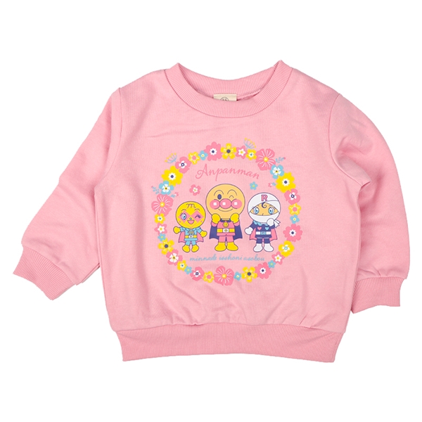 [ベビー]スウェットシャツ　アンパンマン　ピンク ピンク 90cm