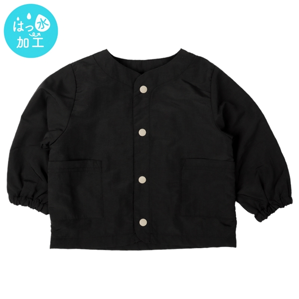[ベビー]はっ水ノーカラージャケット　ブラック ブラック 80cm