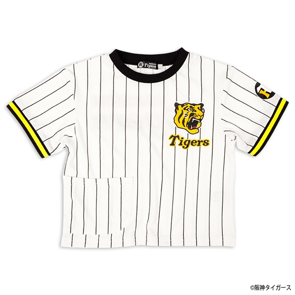 [キッズ]阪神コラボ＊子どもＴシャツロゴ（ＫＩＤＳ） オフホワイト 130cm